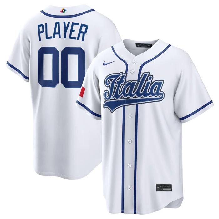 Italy Baseball Jersey Active Player Custom 2026 World Baseball Classic Home Stadium Stitched