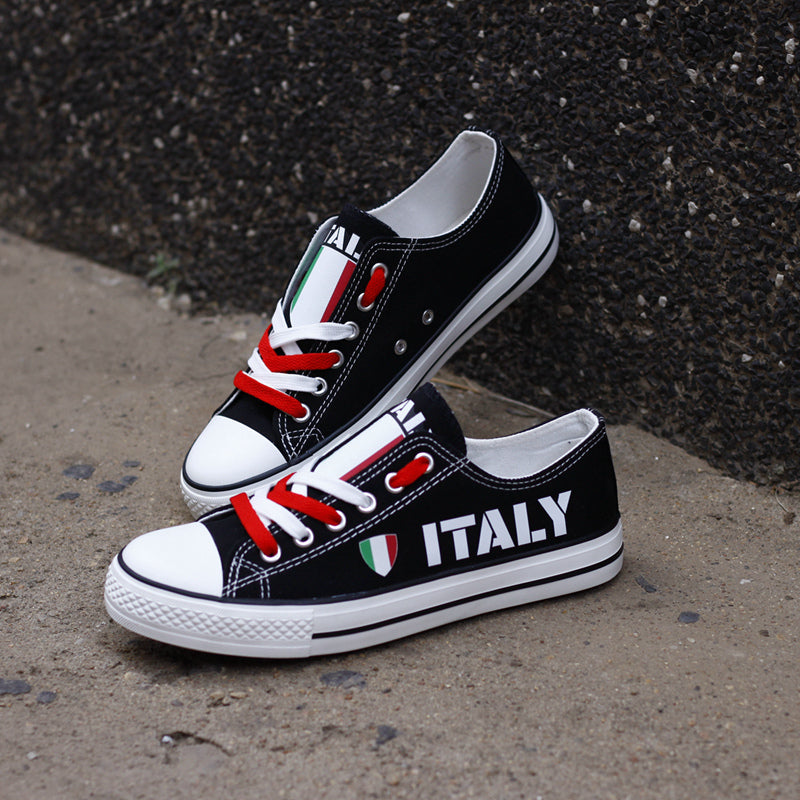 Italy Canvas Sneakers Shoes For Men Women Fans