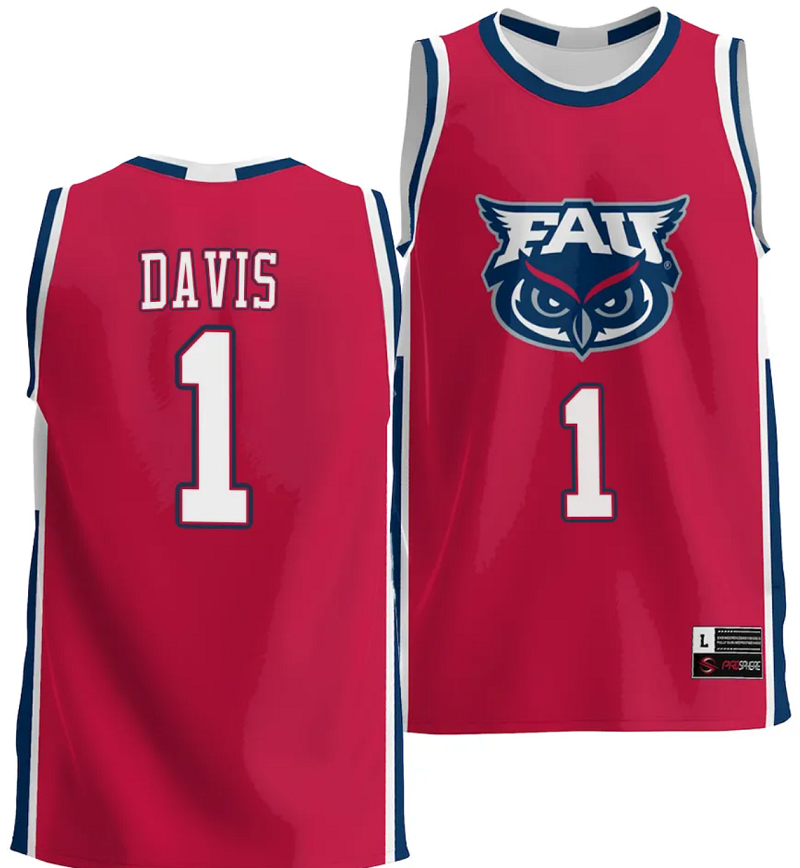 Nicholas Boyd Jersey #2 FAU Owls College Basketball Replica Navy