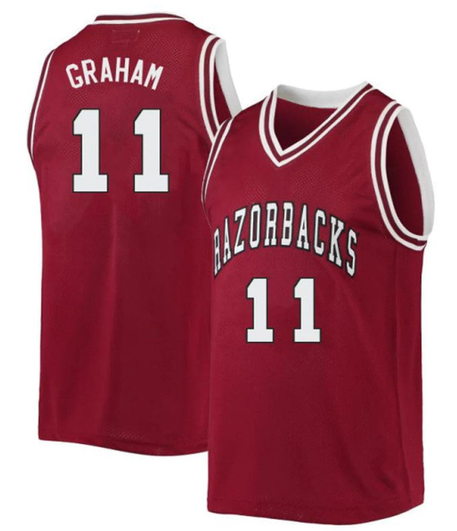 Jalen Graham Jersey Arkansas Razorbacks College Basketball #11