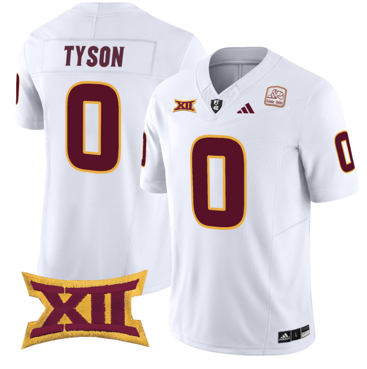 Jordyn Tyson Jersey #0 Arizona State Sun Devils Vapor Limited College Football White