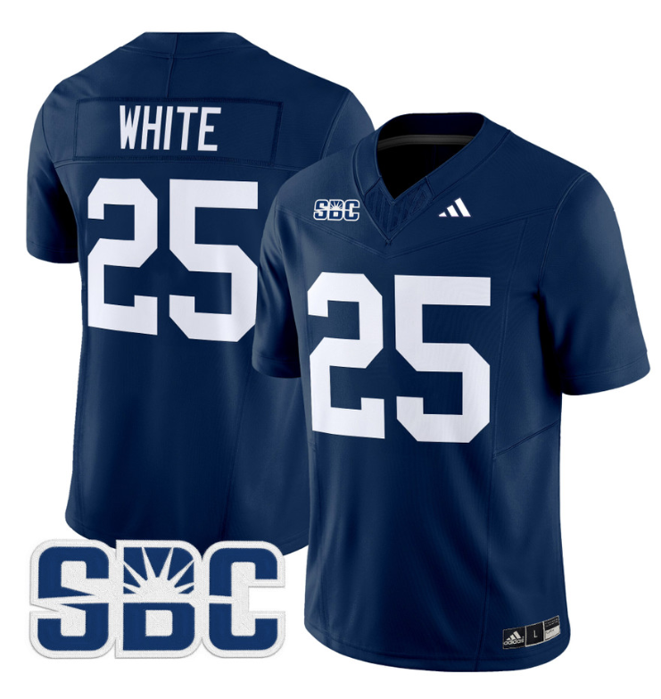 Jalen White Jersey #25 Georgia Southern Eagles 2024 Limited Stitched Blue
