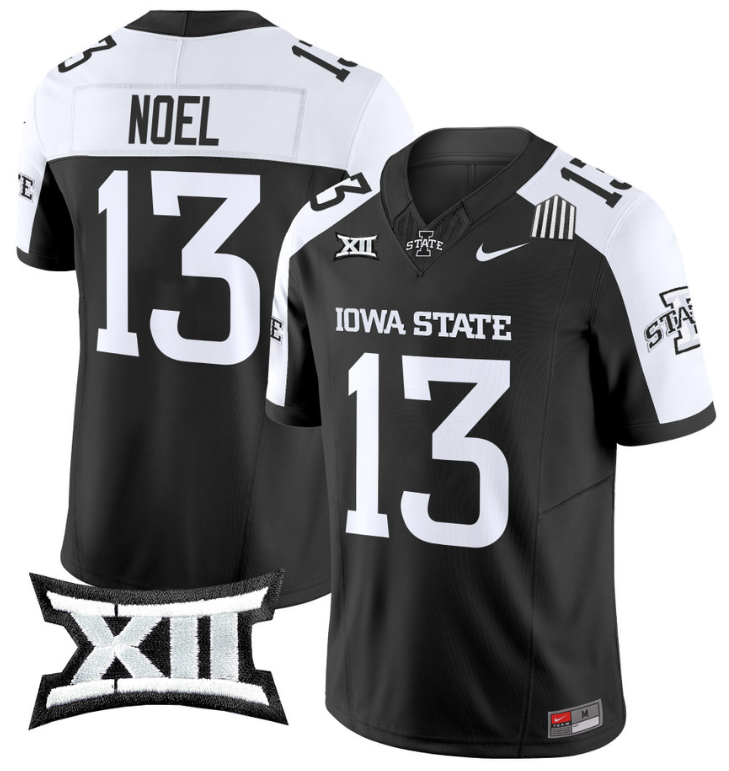 Jaylin Noel Jersey #13 Iowa State Cyclones Vapor Limited College Football Stitched Black Alternate