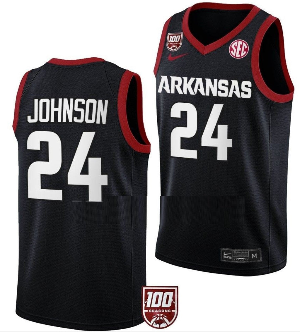 Jordan Walsh Jersey Arkansas Razorbacks College Basketball 100 Season #13