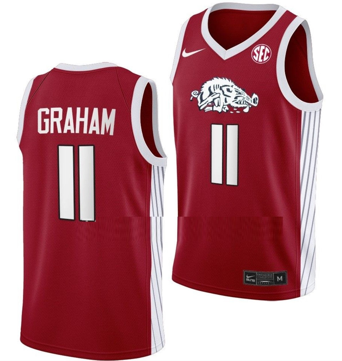Jalen Graham Jersey Arkansas Razorbacks College Basketball #11