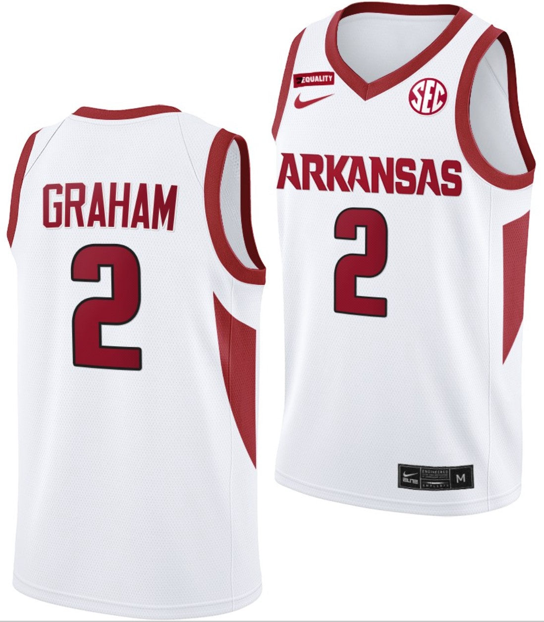 Jalen Graham Jersey Arkansas Razorbacks College Basketball #2