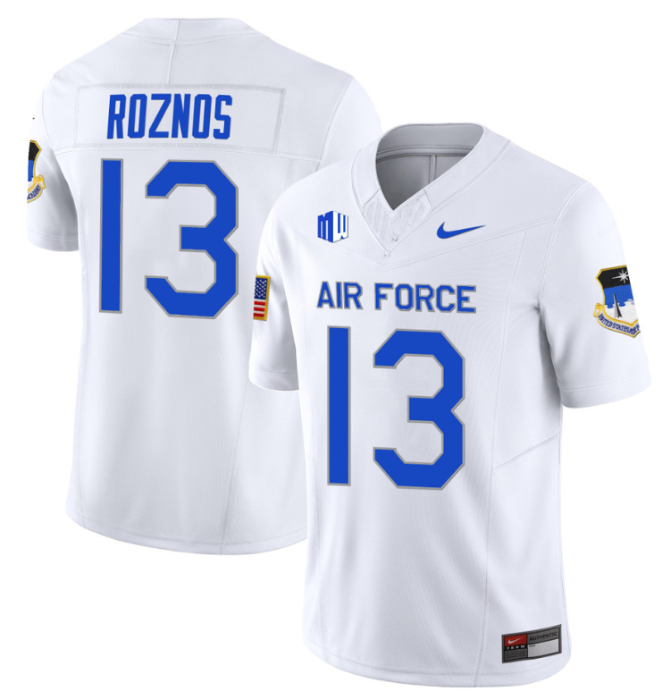 Jared Roznos Jersey #13 Air Force Falcons Limited Football Stitched White