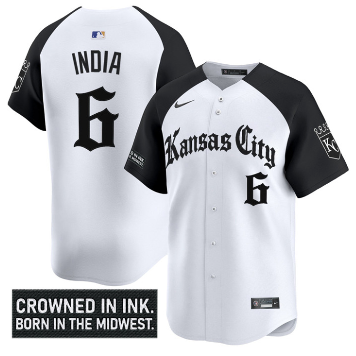 Jonathan India Jersey #6 Kansas City Royals Gothic Crown Edition Vapor Stitched Alternate