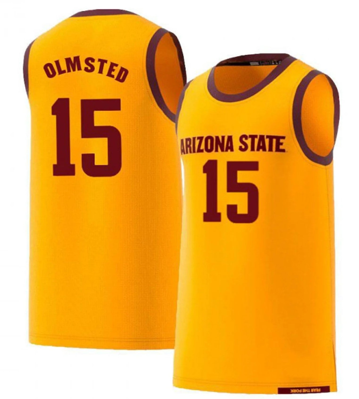 John Olmsted Jersey #15 Arizona State Sun Devils College Basketball