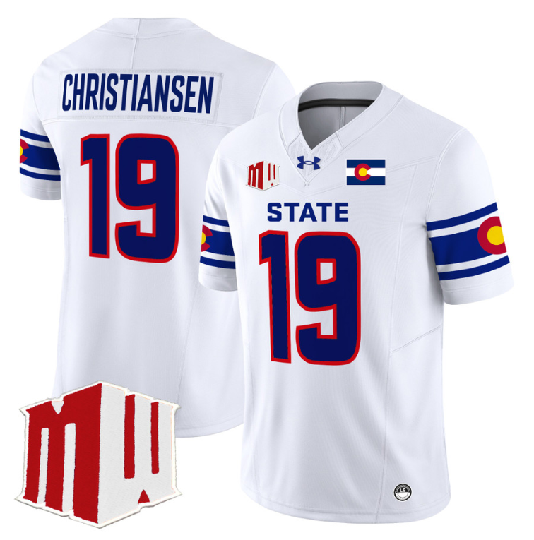 Jack Christiansen Jersey #19 Colorado State Rams 2024 Stitched State Pride