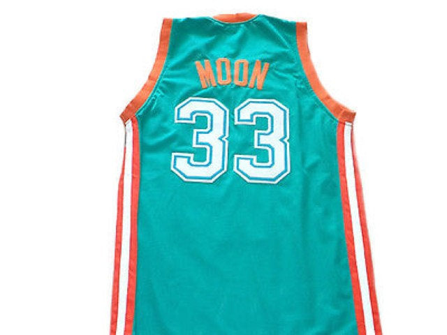 Jackie Moon Jersey #33 Flint Tropics Semi Pro Basketball Teal Green