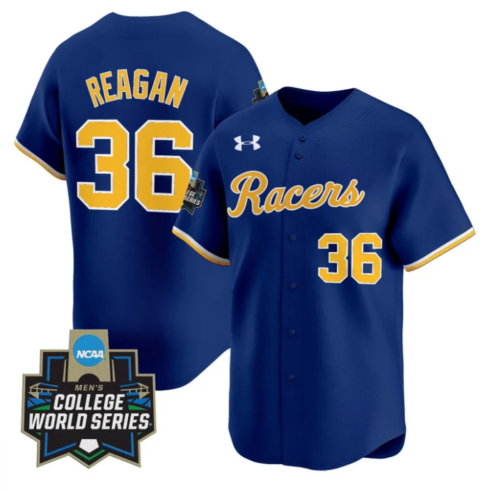 Johnny Reagan Jersey #36 Murray State Racers 2025 World Series Stitched Navy