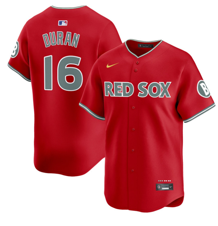 Jarren Duran Jersey #16 Boston Red Sox 2025 City Connect Vapor Premier Limited Stitched Red