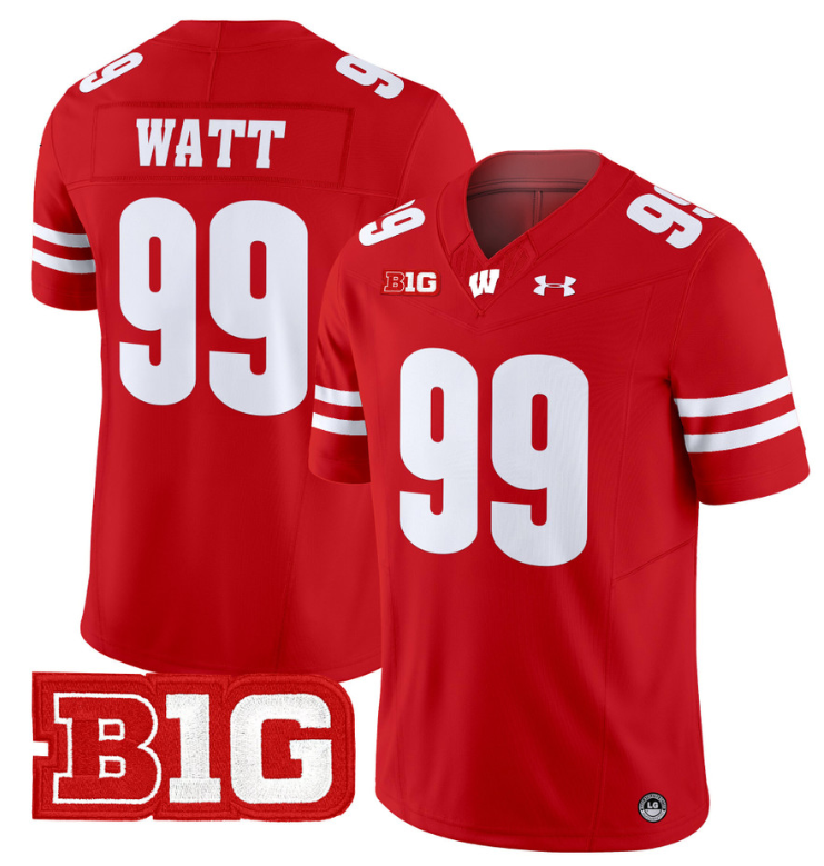 JJ Watt Jersey #99 Wisconsin Badgers Vapor Football Stitched Red