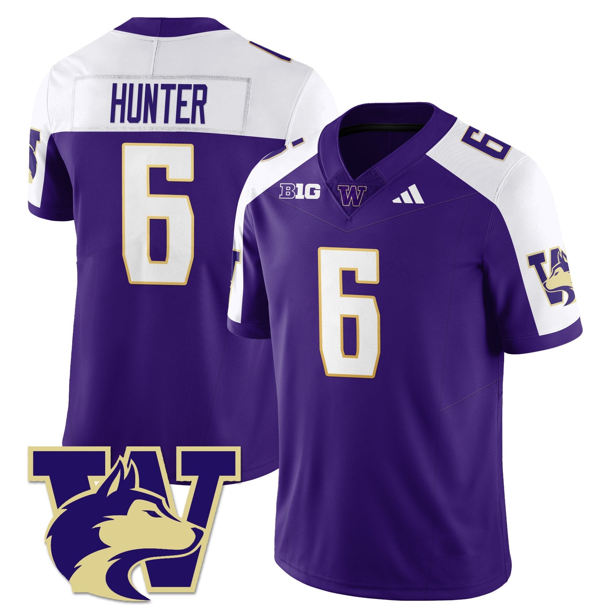 Jeremiah Hunter Jersey #6 Washington Husky Football 2025 Stitched Alternate