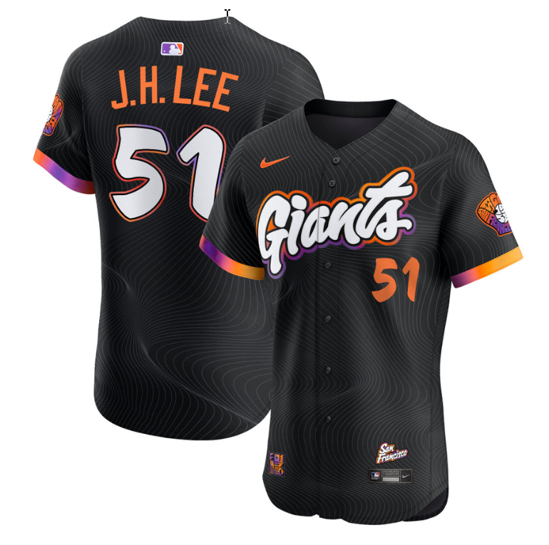Jung Hoo Lee Jersey #51 San Francisco Giants 2025 City Connect Vapor Premier Elite Stitched