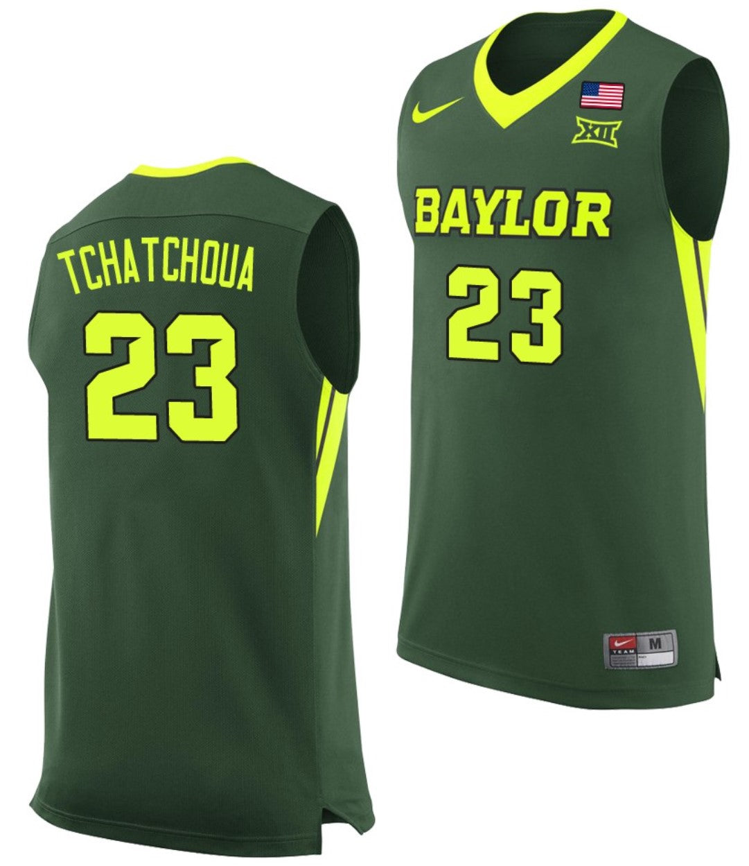 Jonathan Tchamwa Tchatchoua Jersey Baylor Bears College Basketball #23