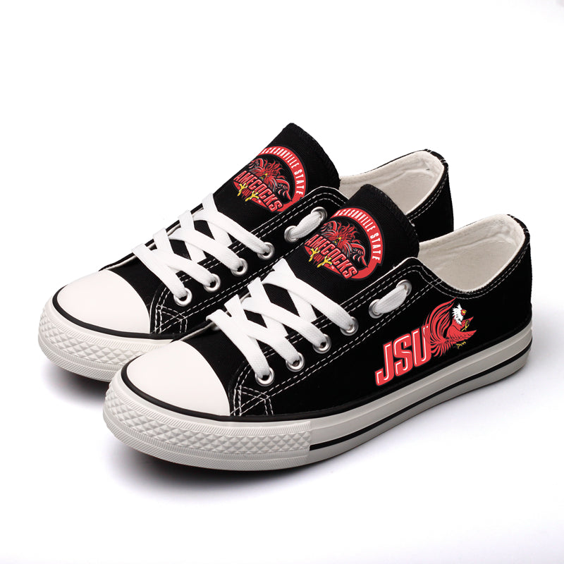 Jacksonville State Gamecocks Limited Print NCAA College Students Low Top Canvas Shoes Sport Sneakers