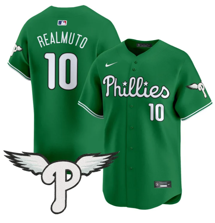 J.T.Realmuto Jersey #10 Philadelphia Phillies 2025 Vapor Premier Limited Stitched Light Blue