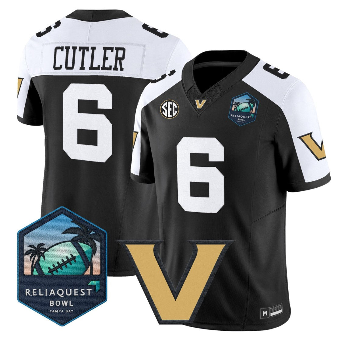 Jay Cutler Jersey #6 Vanderbilt Commodores 2025 ReliaQuest Bowl Stitched