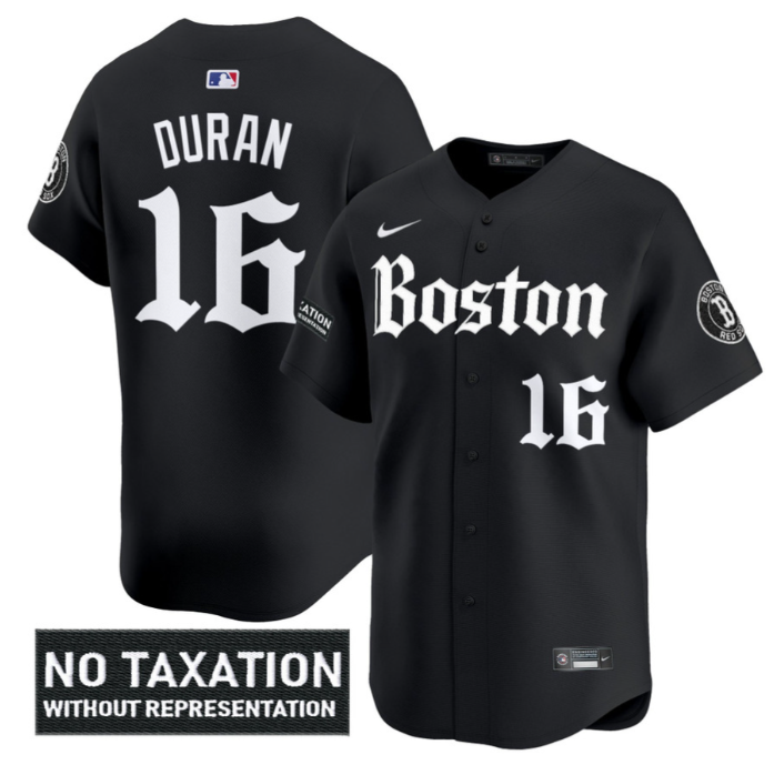 Jarren Duran Jersey #16 Boston Red Sox Retro Newspaper Edition Vapor Premier Limited Stitched Black