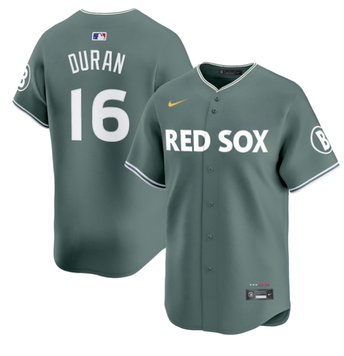 Jarren Duran Jersey #16 Boston Red Sox 2025 City Connect Vapor Premier Limited Stitched Green
