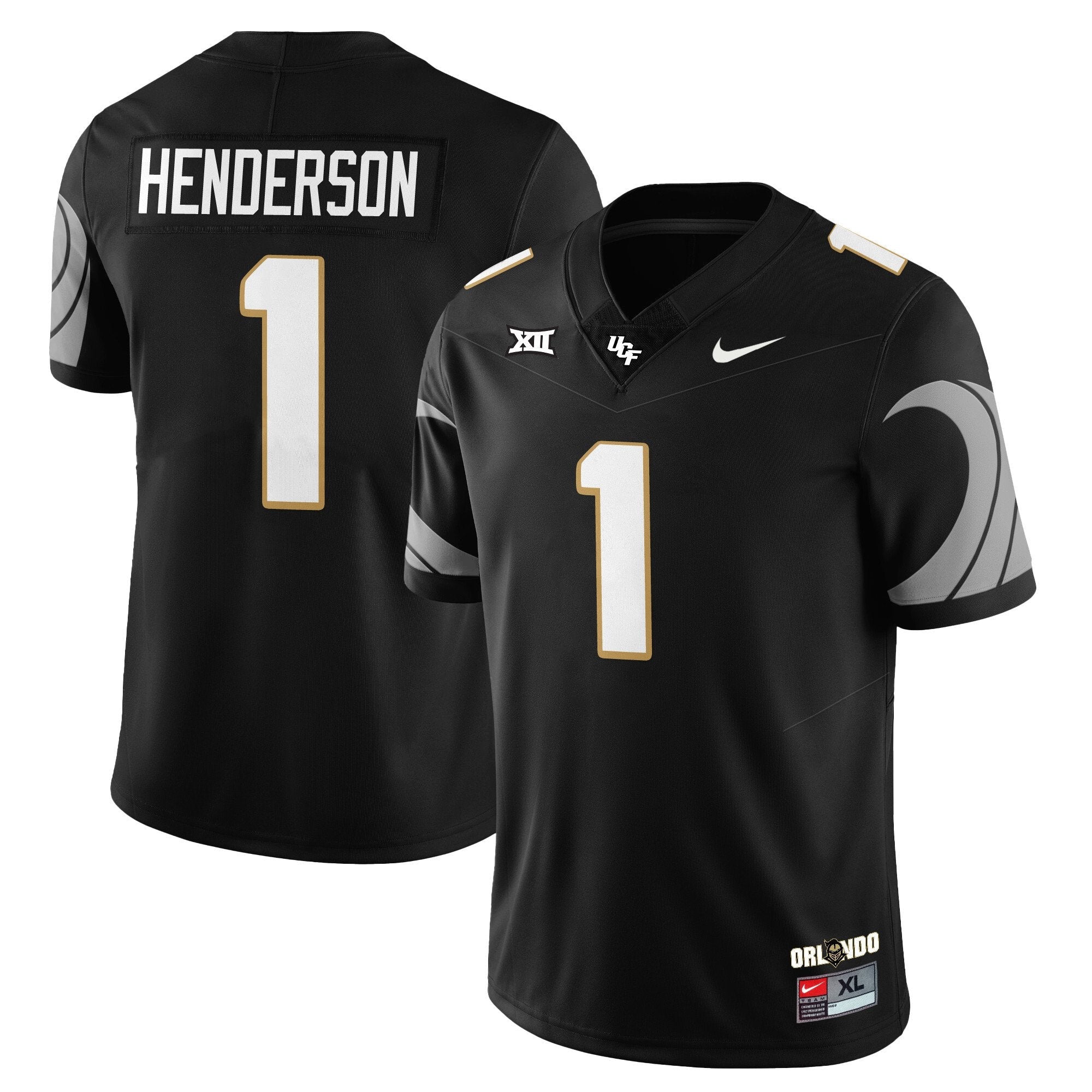 Ja'Cari Henderson Jersey #1 UCF Football 2025 Core Uniforms Stitched Black