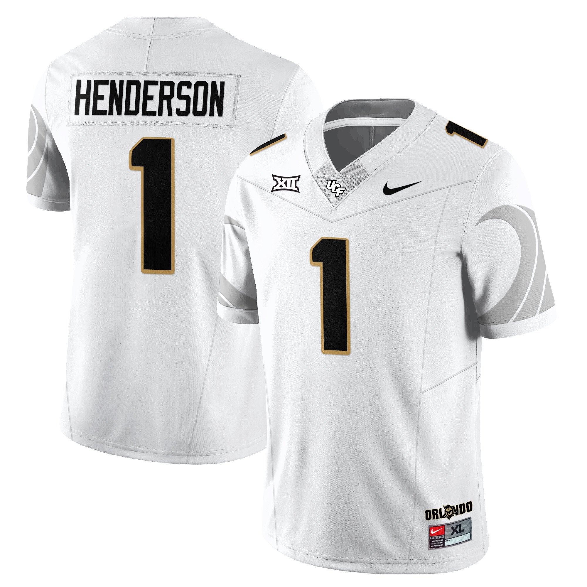 Ja'Cari Henderson Jersey #1 UCF Football 2025 Core Uniforms Stitched White