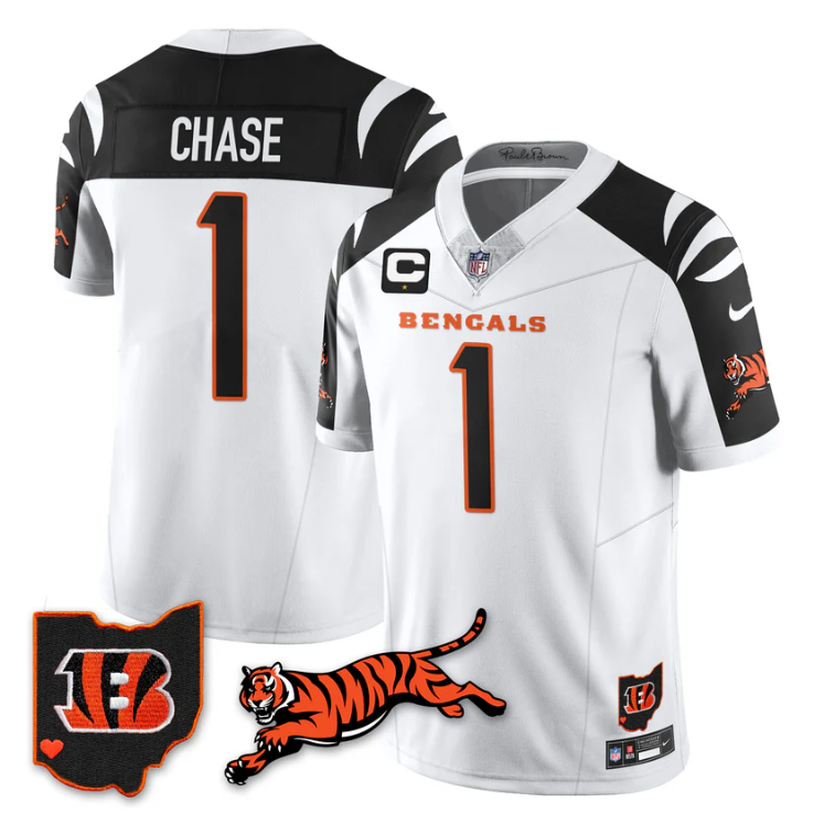 Ja'Marr Chase Jersey #1 Vapor 2025 F.U.S.E. Limited All Stitched