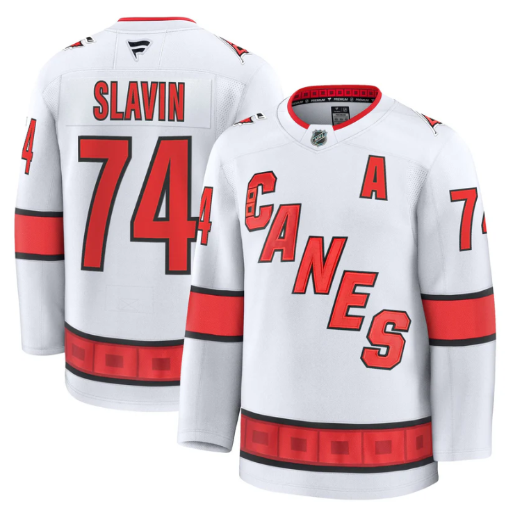 Jaccob Slavin Jersey #74 Carolina Hurricanes 2025 - 26 Premium Stitched