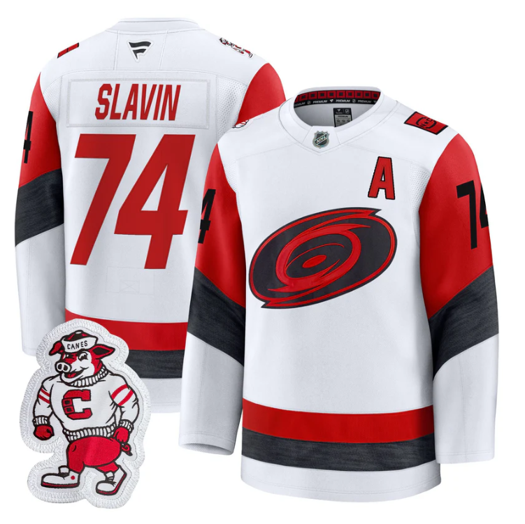 Jaccob Slavin Jersey #74 Carolina Hurricanes 2025 - 26 Premium Stitched