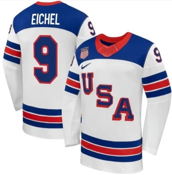 Jack Eichel Jersey Team USA Winter Olympics 2026 Hockey Premium STITCHED White