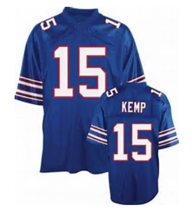Jack Kemp Jersey Buffalo Bills Custom Throwback Football Blue
