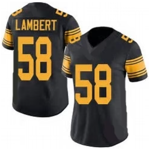 Jack Lambert Jersey Pittsburgh Steelers Custom Throwback Football