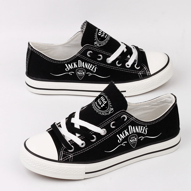 Jack Daniels Low Top Canvas Sport Sneakers Shoes For Men Women Fans