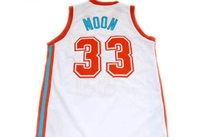 Jackie Moon Jersey #33 Flint Tropics Semi Pro Basketball White