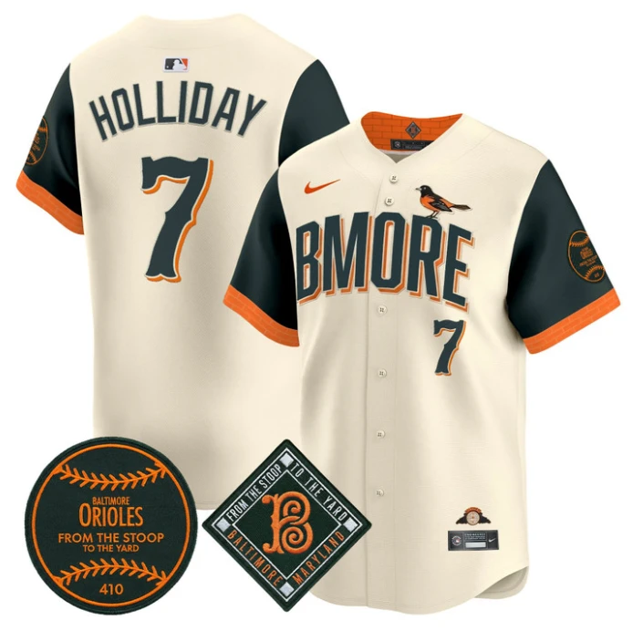 Jackson Holliday Jersey #7 Baltimore Orioles 2026 City Connect Premier Stitched