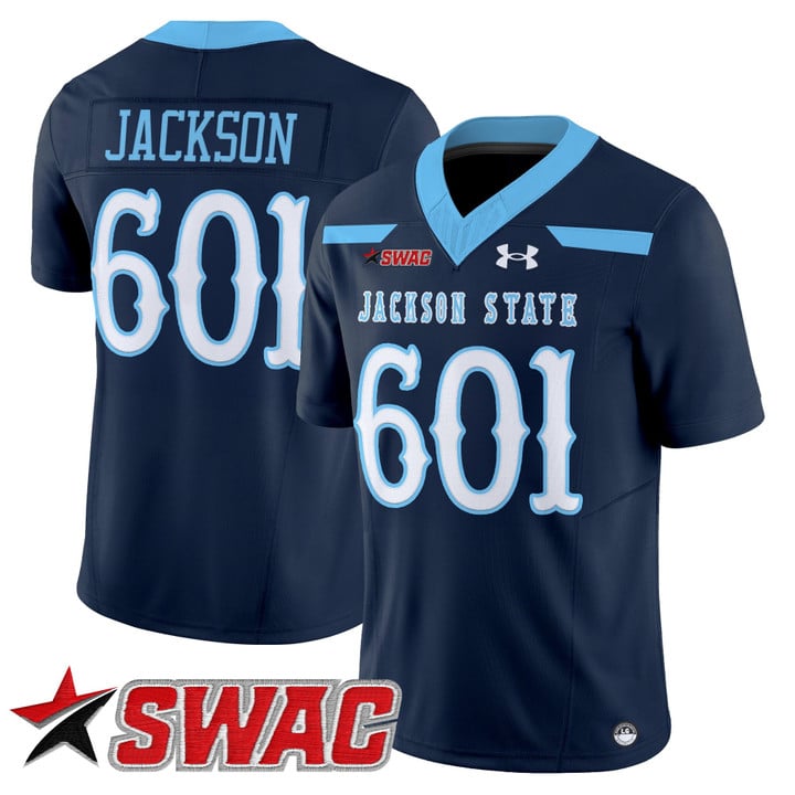 Jackson Jersey #601 Jackson State Tigers 2025 Vapor V2 Limited Stitched
