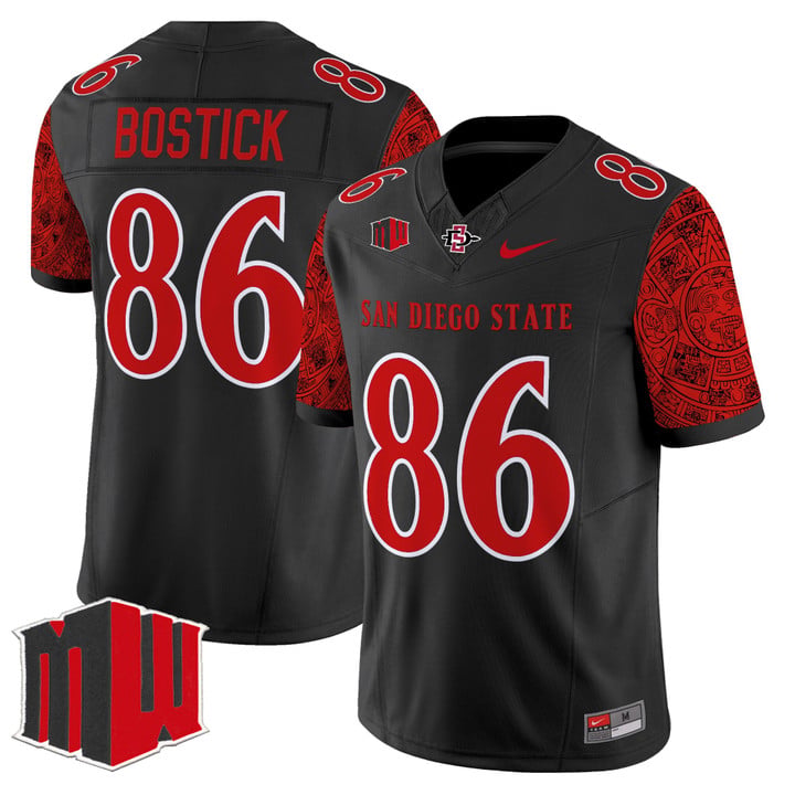 Jacob Bostick Jersey #86 San Diego State Aztecs 2025 Limited Stitched
