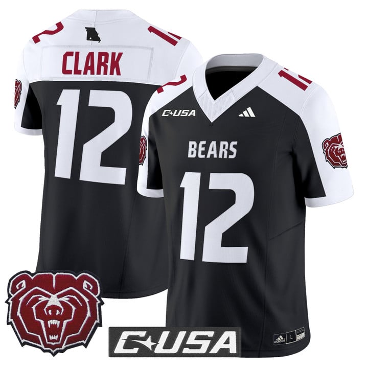 Jacob Clark Jersey #12 Missouri State Bears 2025 Limited Stitched
