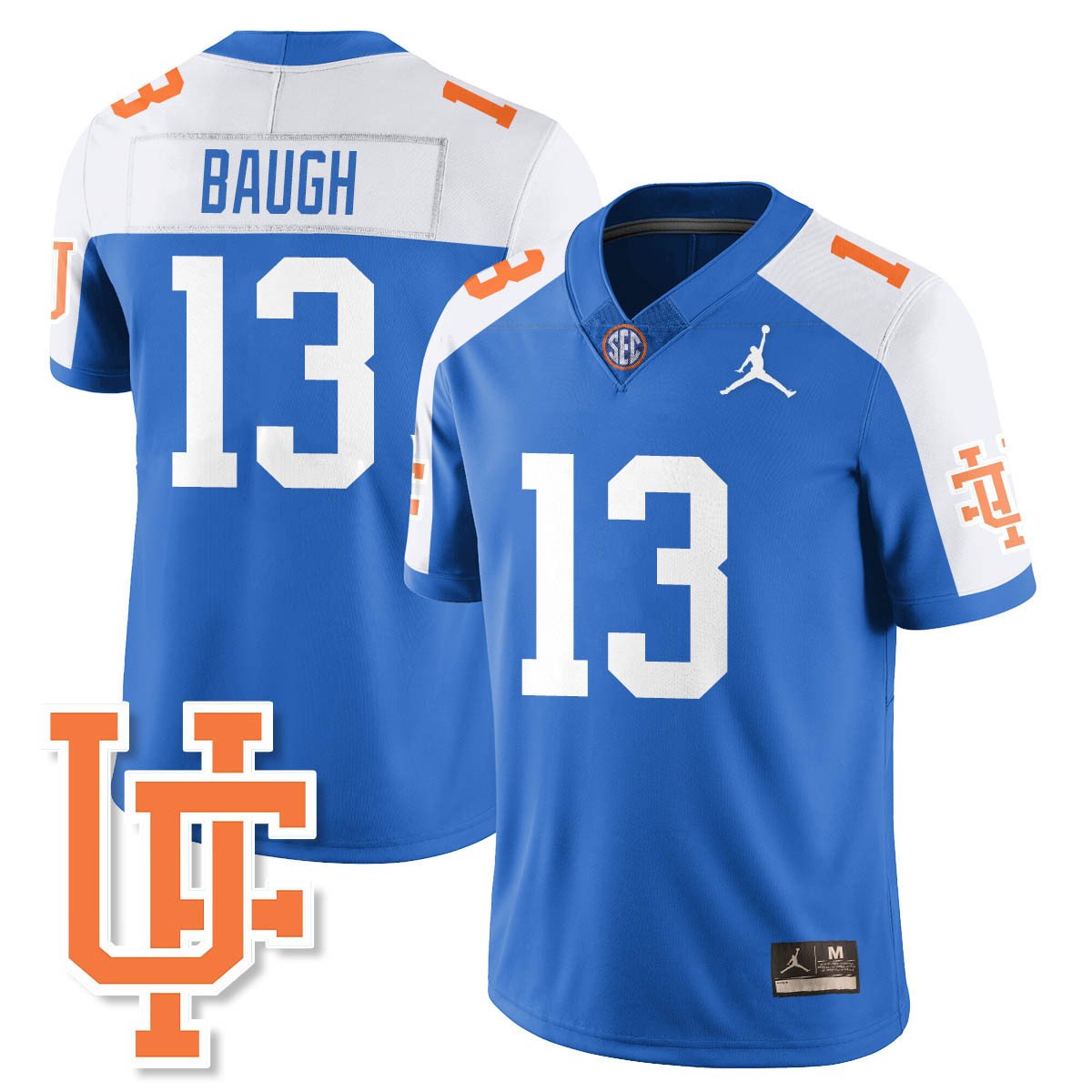 Jadan Baugh Jersey #13 Florida Gators Bring Back 1960s Throwback Stitched Blue Alter