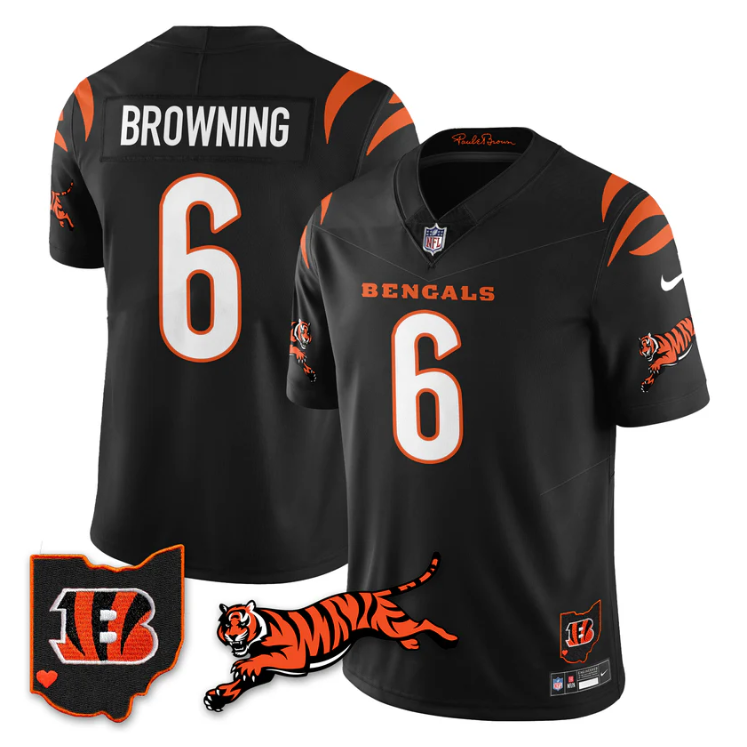 Jake Browning Jersey #6 Vapor 2025 F.U.S.E. Limited All Stitched