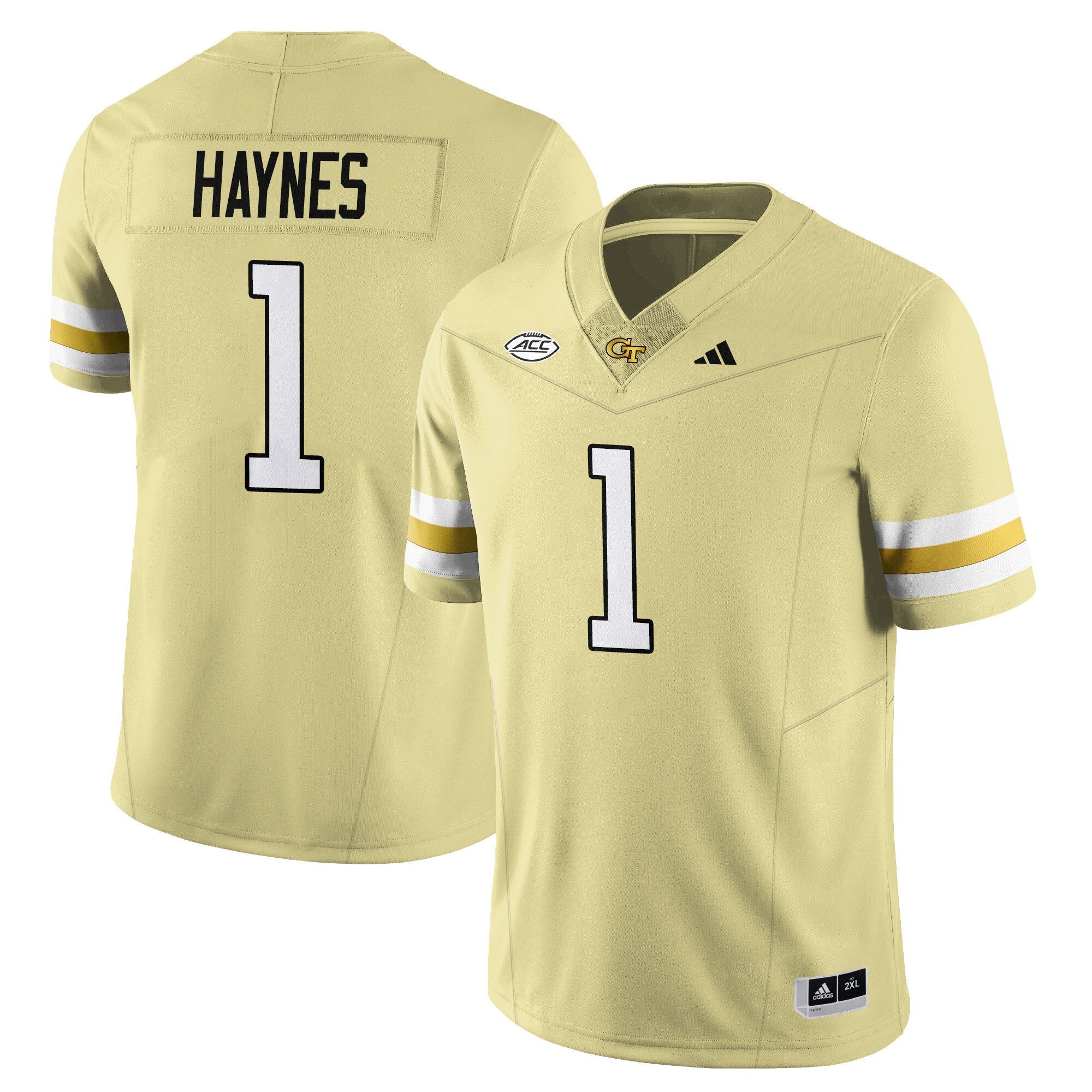 Jamal Haynes Jersey #1 Georgia Tech Football 2025 Limited Stitched Gold