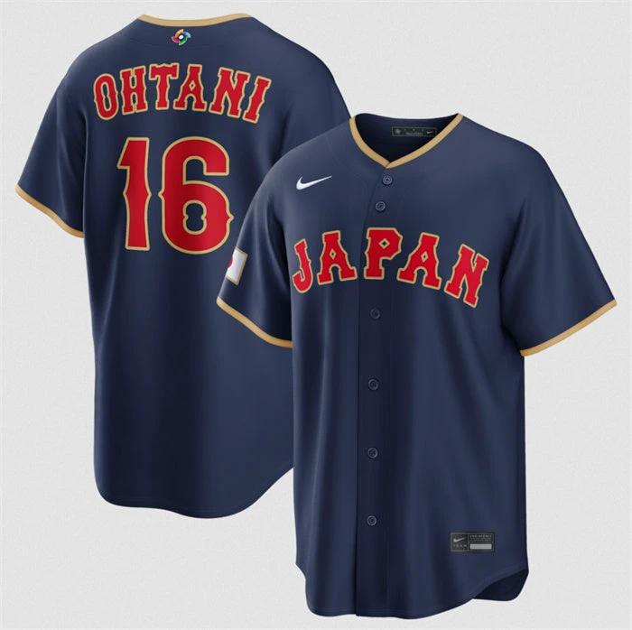 Japan Baseball #16 Shohei Ohtani Jersey White 2026 World Baseball Classic Home Stadium Stitched