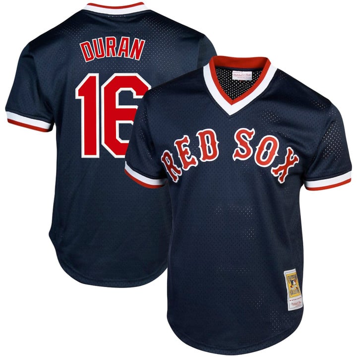 Jarren Duran Jersey #16 Boston Red Sox Throwback Cooperstown Stitched Navy