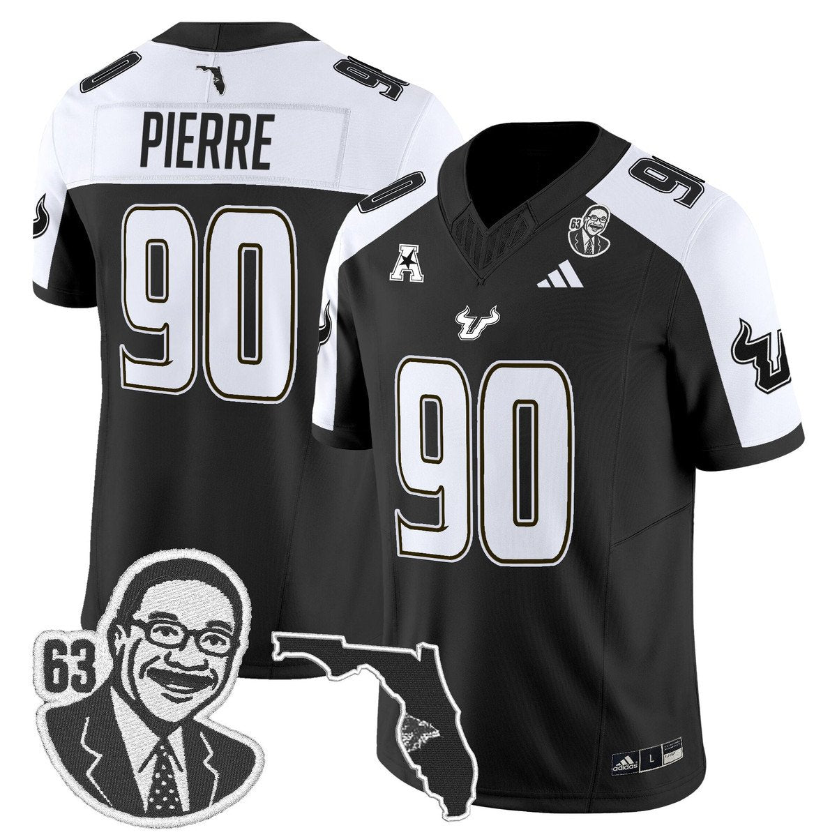 Jason Pierre Jersey #90 South Florida Bulls Lee Roy Selmon Legacy Black Alter