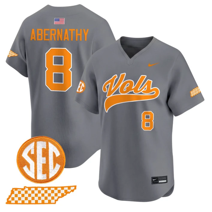 Jay Abernathy Jersey #8 Tennessee Vols 2026 Smokey Series Stitched