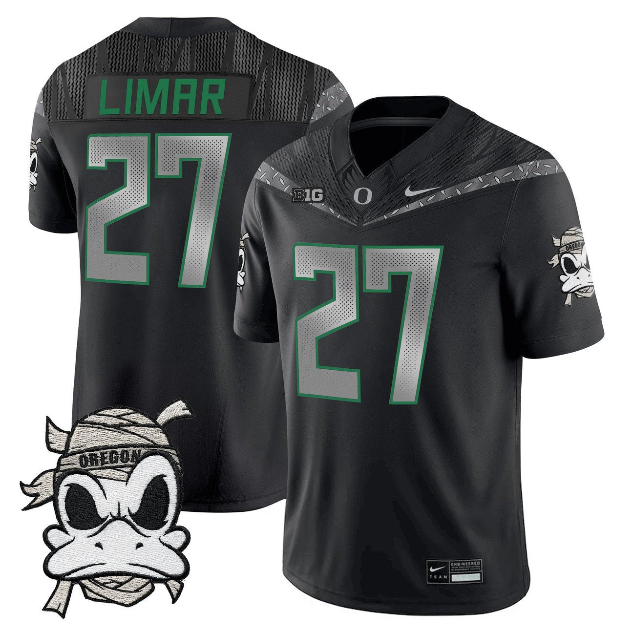 Jayden Limar Jersey #27 Oregon Ducks 2025 Mummy Duck Vapor Limited Stitched