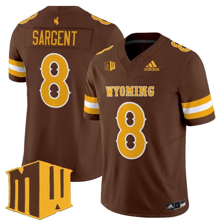 Jaylen Sargent Jersey #8 Wyoming Cowboys 2025 Vapor Limited Stitched Brown