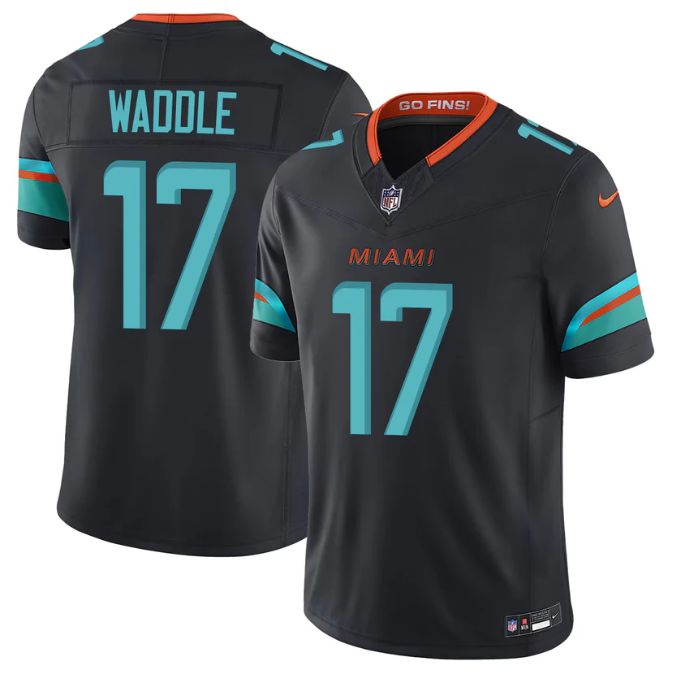 Jaylen Waddle Jersey #17 Vapor F.U.S.E. Football Limited Rivalry Series Stitched